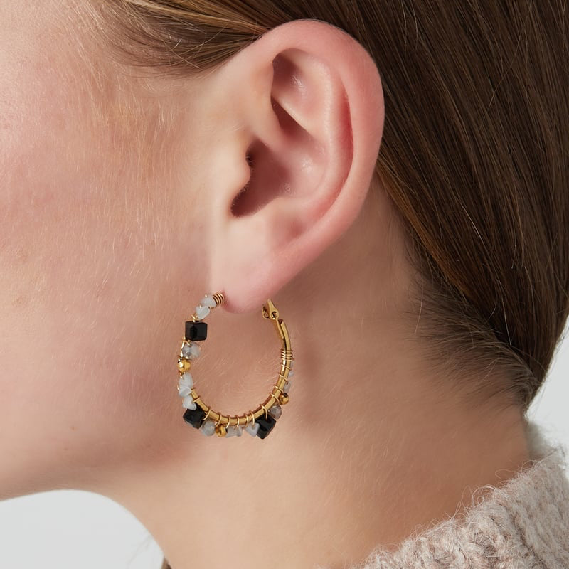 Oorbellen majestic dream - paars