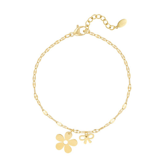 Armband Floral Bowlicious goud