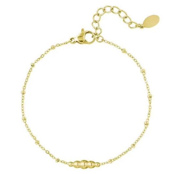 Armband Gedraaide bedel goud