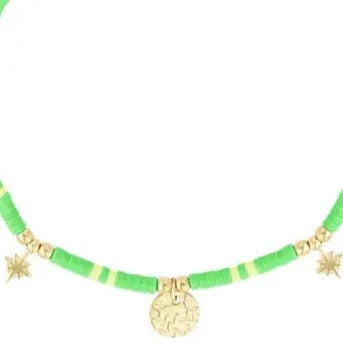 Armband kralen en bedels Hematiet groen goud