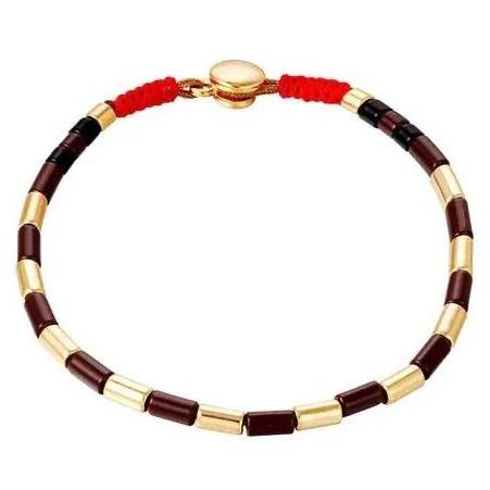 Armband Lock It Metaal bruin