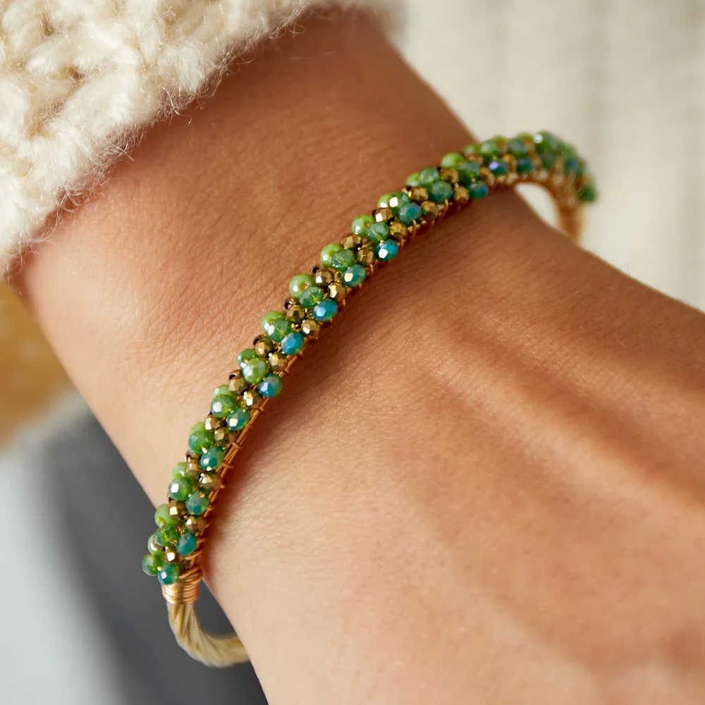 Armband Fiesta goud groen sfeer