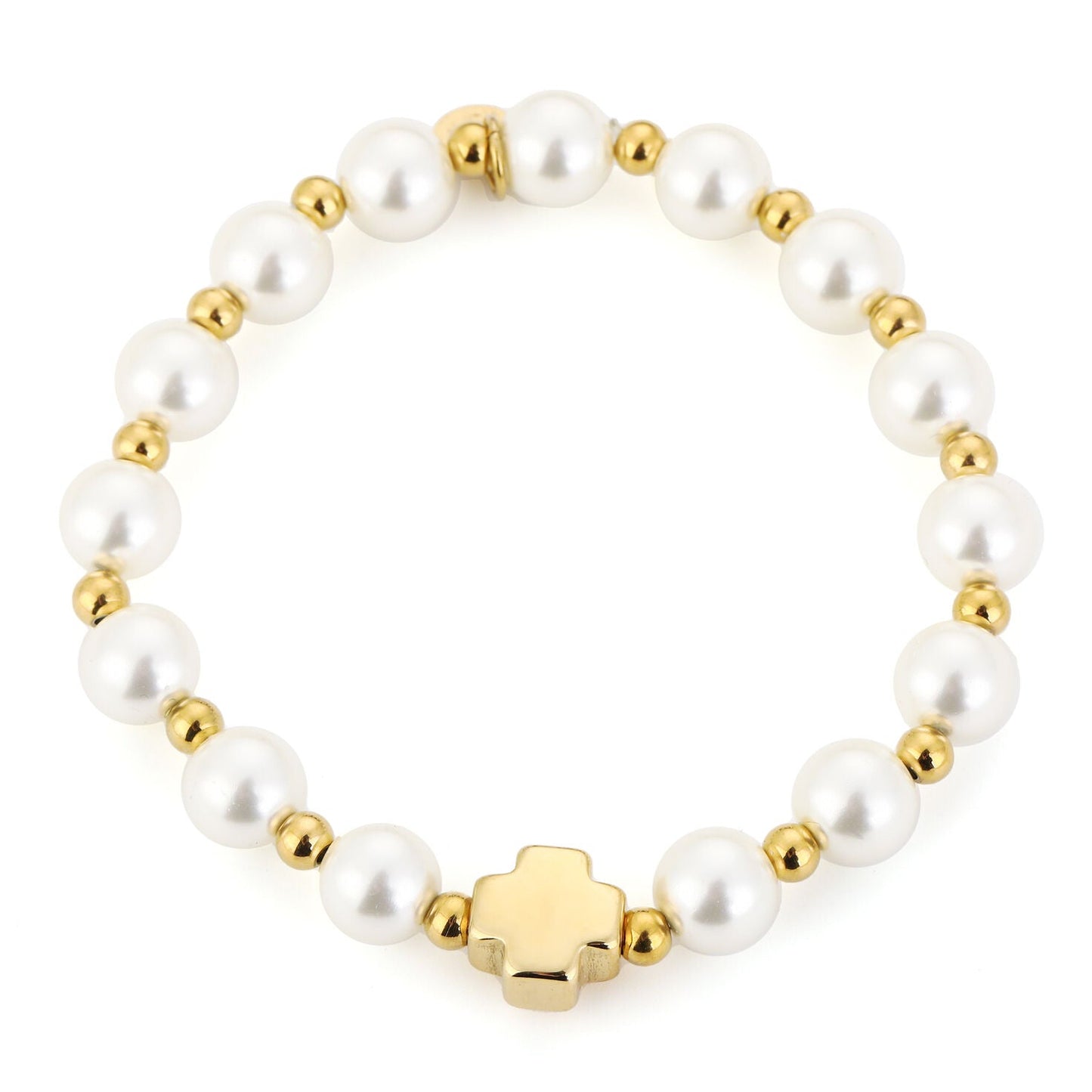Armband Parels goud wit