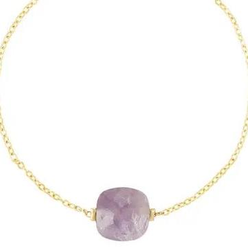 Armband met Steen goud paars