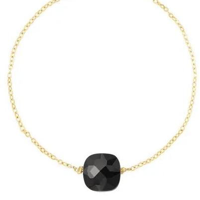 Armband met Steen goud zwart