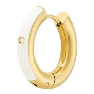 Creolen Gekleurd met Steentje goud wit
