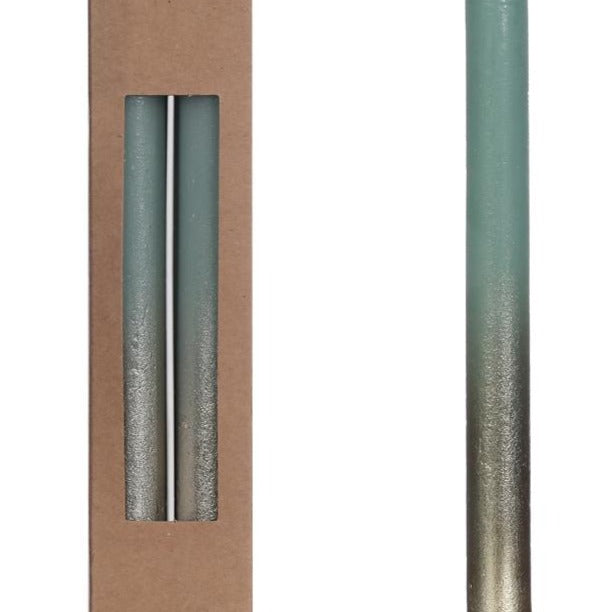 Dinerkaars Curso set-van-2 goud-groen 2x2x25cm