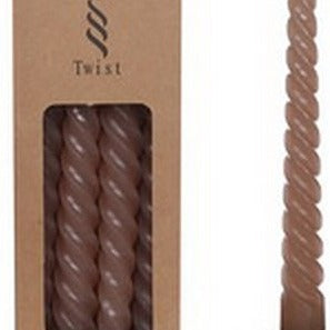 Dinerkaars Twisted set-van-4 taupe 2x2x19cm