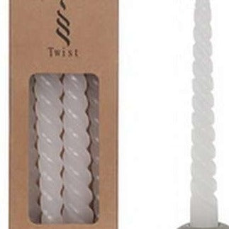 Dinerkaars Twisted set-van-4 wit 2x2x19cm