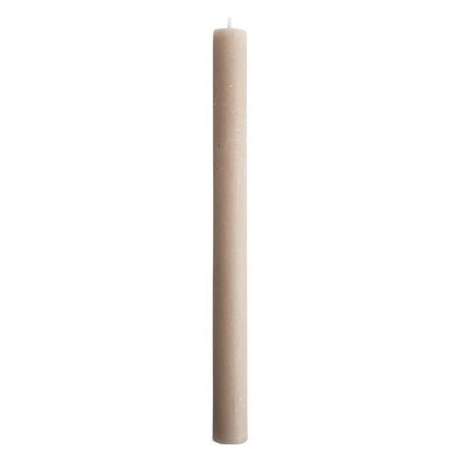 Dinerkaarsen Gentle set-van-3 taupe 7x2x25cm