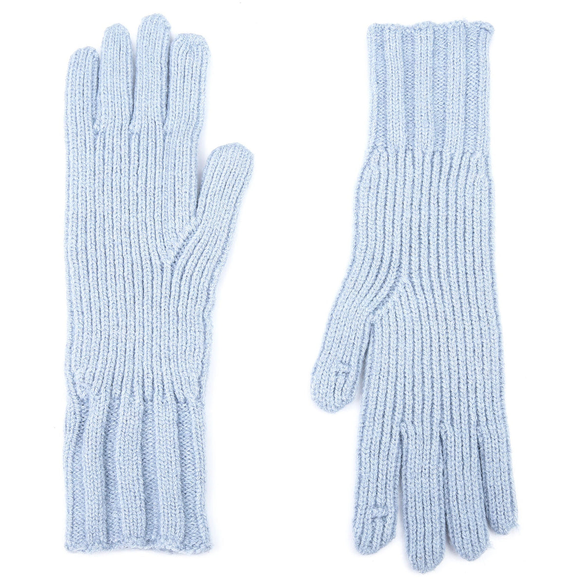 Handschoenen set-van-2 Gebreid blauw one-size