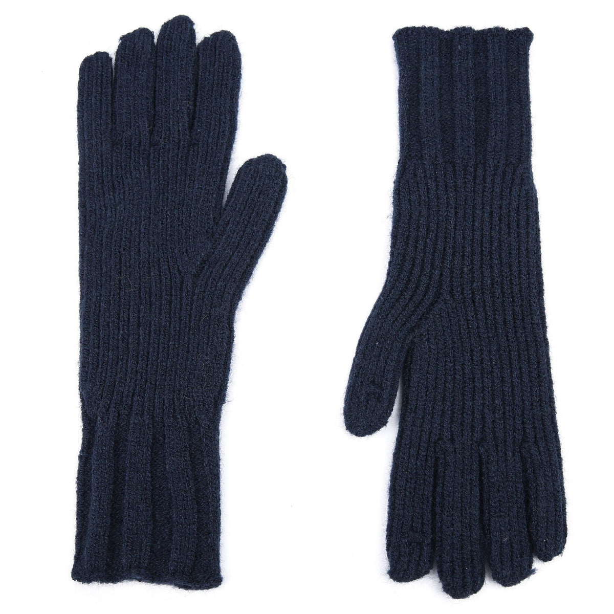 Handschoenen set-van-2 Gebreid navy one-size