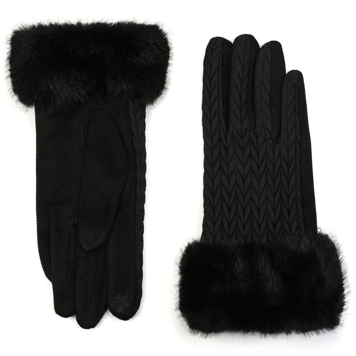 Handschoenen set-van-2 zwart one-size