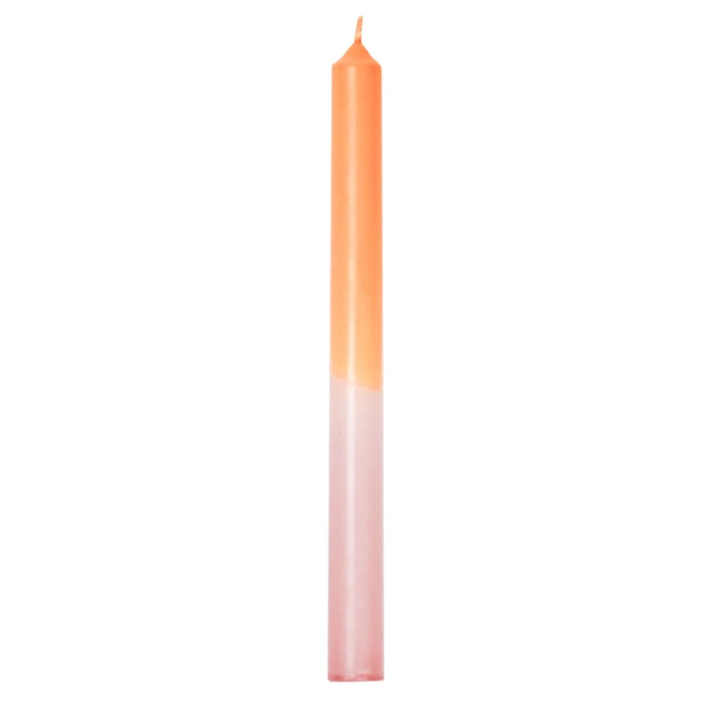 Kaarsen set-van-4 Dipdye oranje roze 10x2,5x26cm