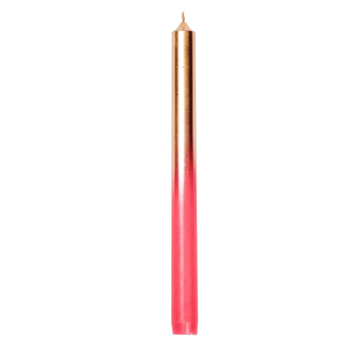Kaarsen set-van-4 Dipdye roze goud 10x2,5x26cm