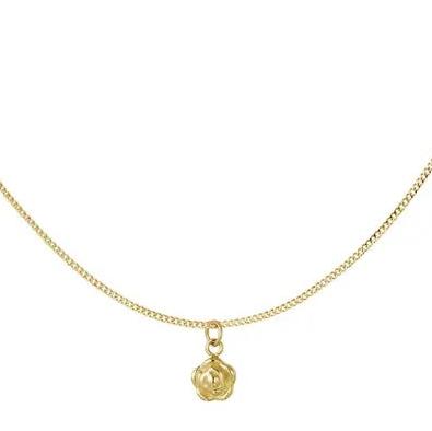 Ketting Bloemenbedel goud