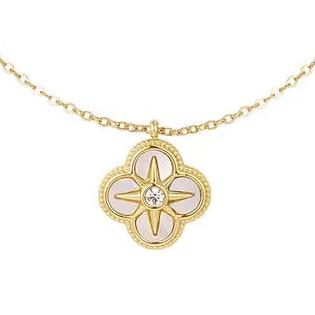 Ketting Bloem goud