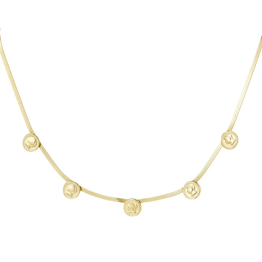 Ketting Coin Flat Chain goud