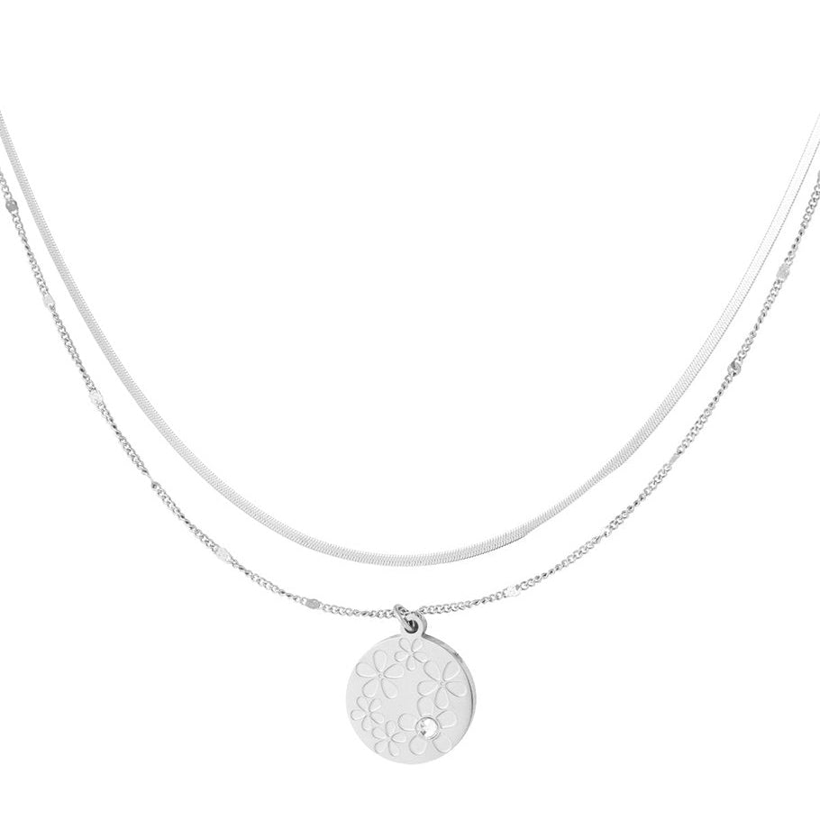 Ketting Floral Garden zilver