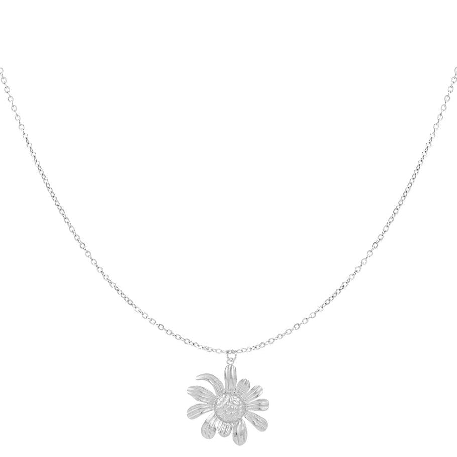 Ketting Happy Daisy zilver