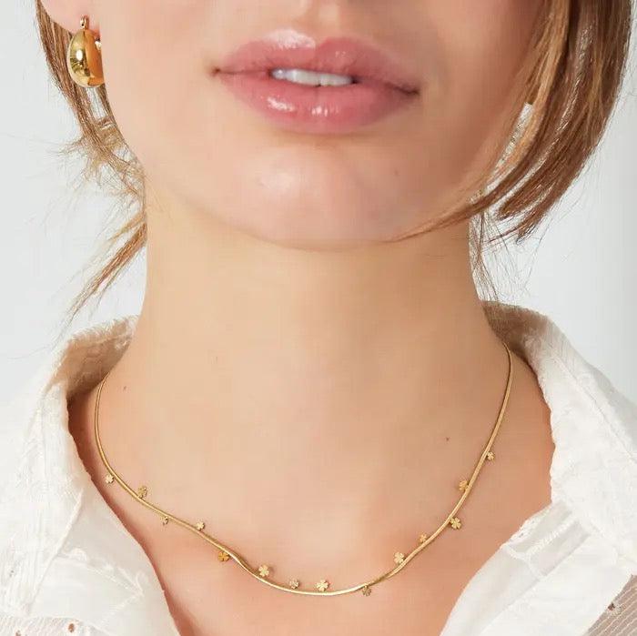 Ketting Klaver party goud