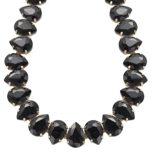 Ketting grote kralen zwart