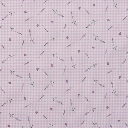 Keukendoek Lavendel paars wit 70x50cm