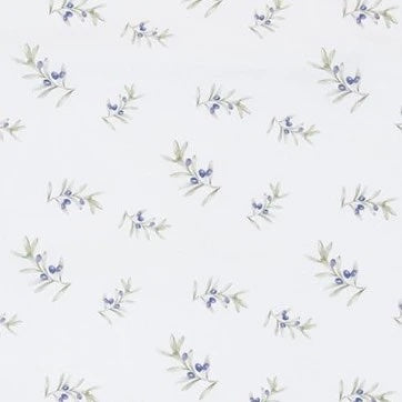 Keukendoek Olijven geheel wit recht 70x50cm