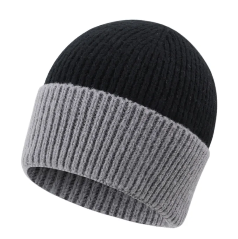 Muts Sof Knit zwart grijs