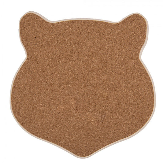 Onderzetter Pannen Kat bruin 20x20cm achterkant