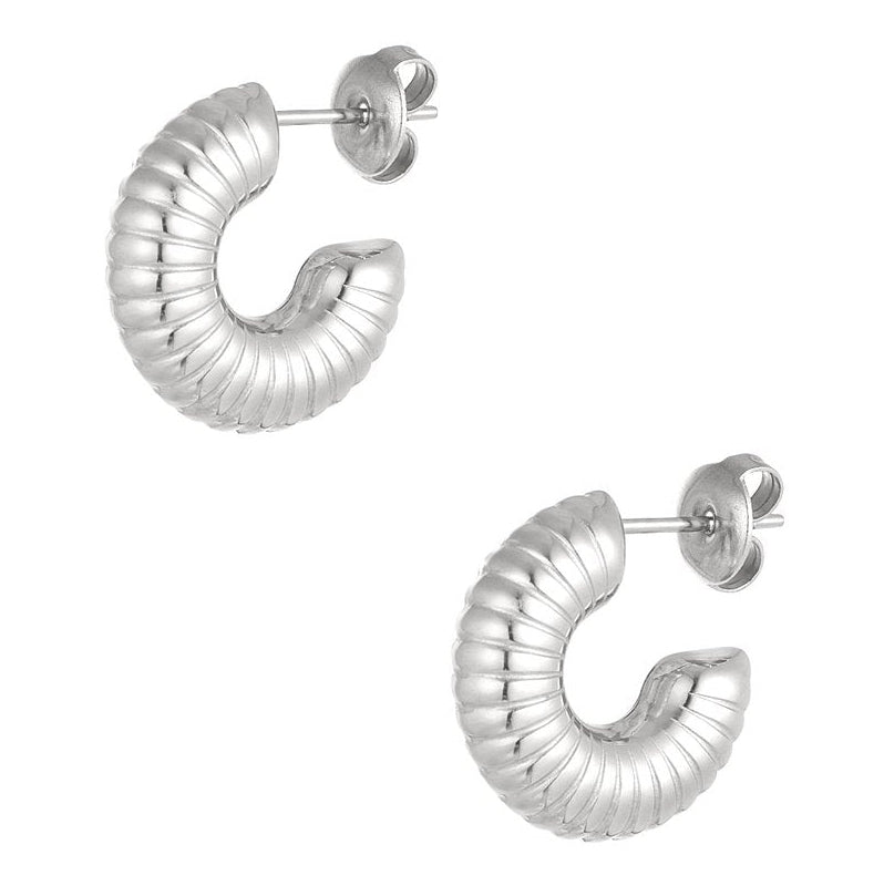 Oorbellen Aesthetic Halve Maan S zilver