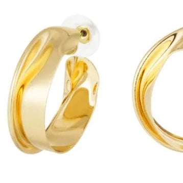 Oorbellen Aesthetic Rond goud