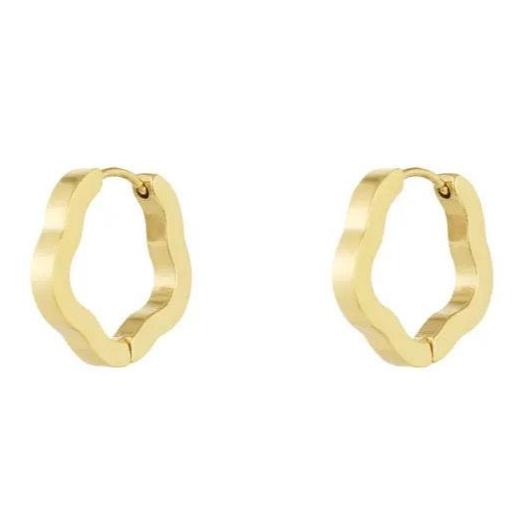Oorbellen Basic Bloemvorm goud M