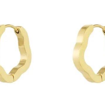 Oorbellen Basic Bloemvorm goud M