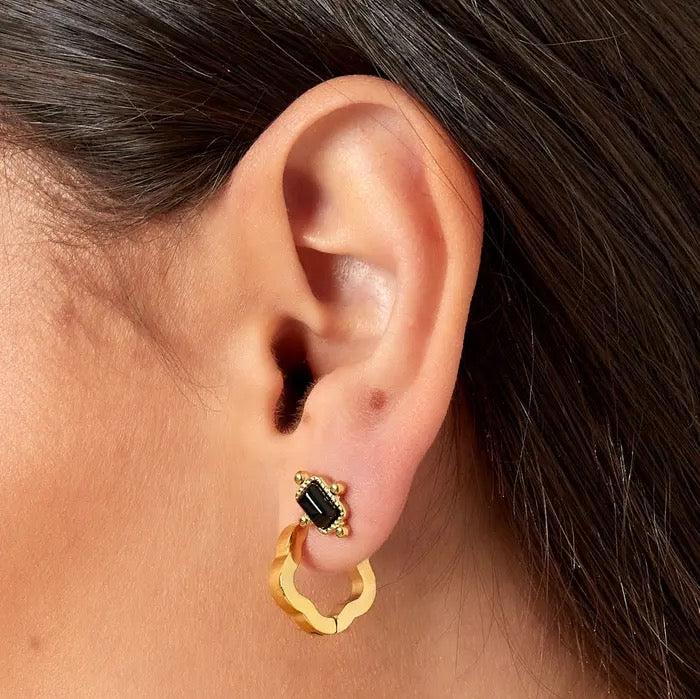 Oorbellen Basic Bloemvorm goud S