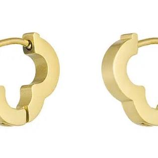 Oorbellen Basic Klaver goud M