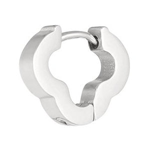 Oorbellen Basic Klaver zilver S