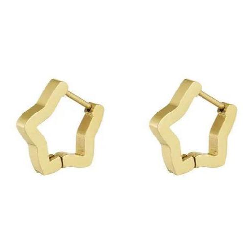 Oorbellen Basic Ster goud S