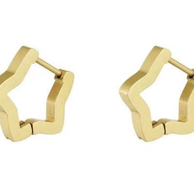 Oorbellen Basic Ster goud S