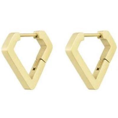 Oorbellen Diamantvorm goud M