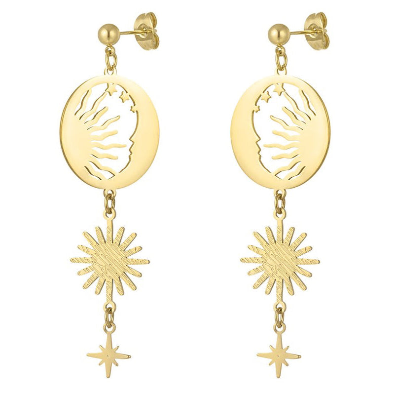 Oorbellen Let the Sun Shine goud