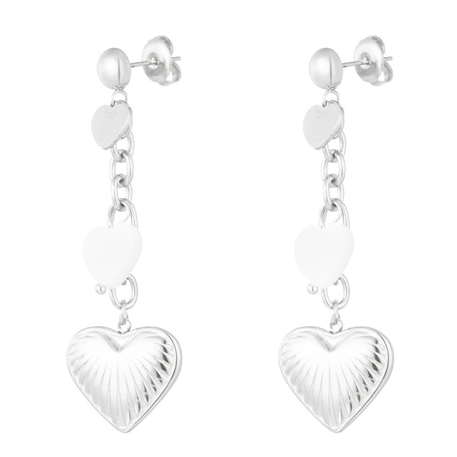 Oorbellen Lovers Life zilver