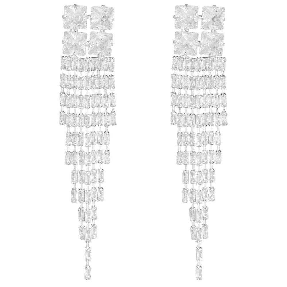 Oorbellen Sparkly Glam zilver
