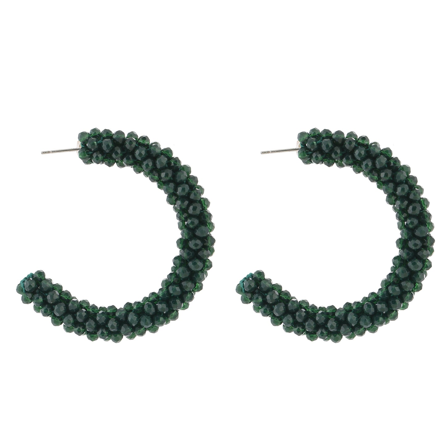 Oorbellen Strass Kralen groen