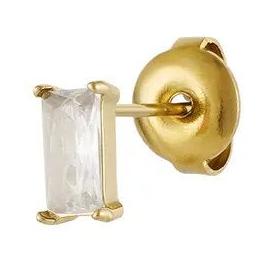 Oorstekers Steen rechthoek goud wit