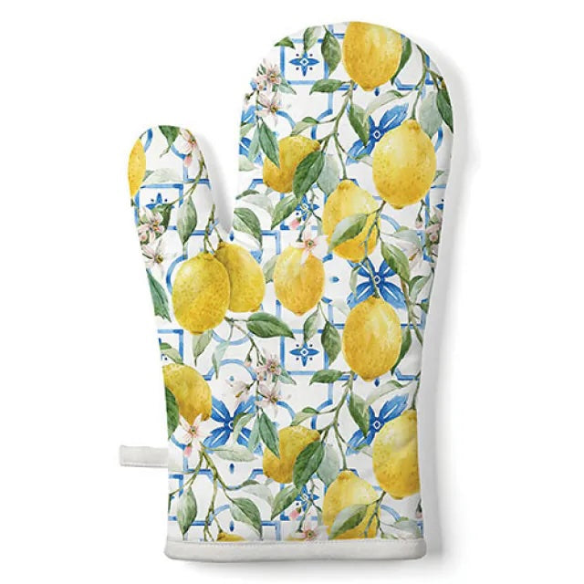 Ovenwant Mediterranean Lemons wit geel 30x18cm