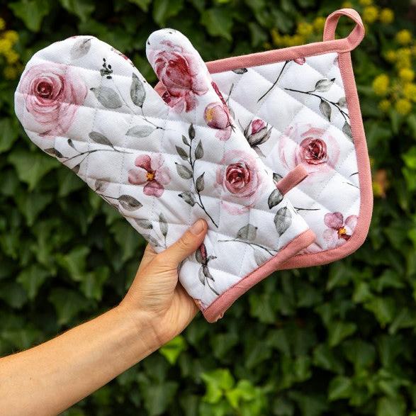 Ovenwant Rozen wit roze 30x18cm