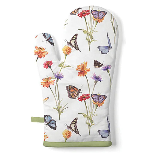 Ovenwant Butterfly garden wit multi 30x18cm