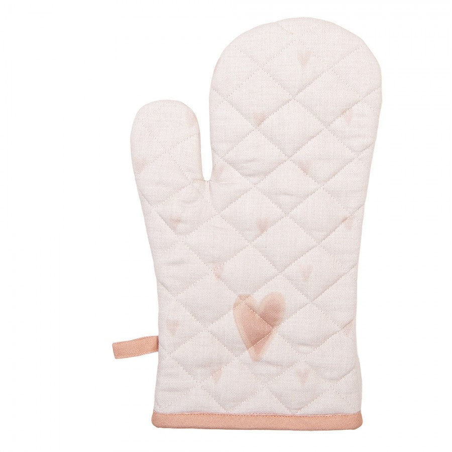 Ovenwant Huisjes beige 30x18cm achterkant