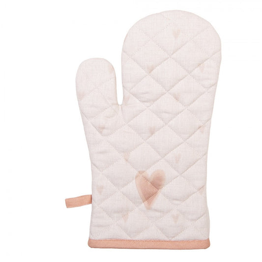 Ovenwant Huisjes beige 30x18cm achterkant